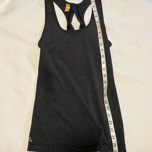 Cute cutout racerback striped workout tank